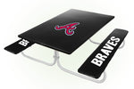 Atlanta Braves MLB Picnic Table Bench Chair Set Outdoor Cover