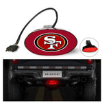 San Francisco 49ers NFL Hitch Cover LED Brake Light for Trailer