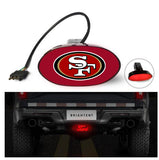 San Francisco 49ers NFL Hitch Cover LED Brake Light for Trailer
