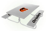 Baltimore Orioles MLB Picnic Table Bench Chair Set Outdoor Cover