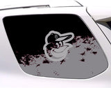 Baltimore Orioles MLB Rear Side Quarter Window Vinyl Decal Stickers Fits Toyota 4Runner