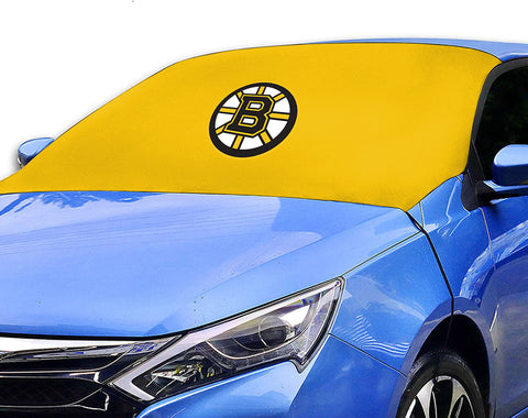 Boston Bruins NHL Car SUV Front Windshield Snow Cover Sunshade