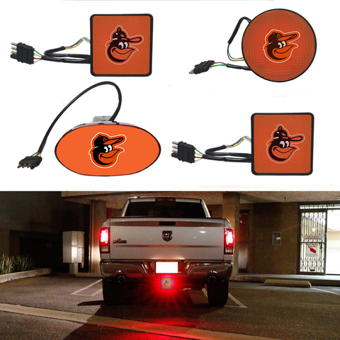 Baltimore Orioles MLB Hitch Cover LED Brake Light for Trailer