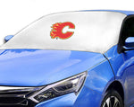 Calgary Flames NHL Car SUV Front Windshield Snow Cover Sunshade