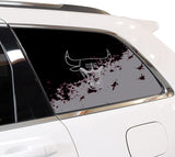 Chicago Bulls NBA Rear Side Quarter Window Vinyl Decal Stickers Fits Jeep Grand