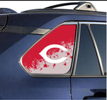 Cincinnati Reds MLB Rear Side Quarter Window Vinyl Decal Stickers Fits Toyota Rav4