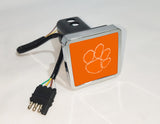 Clemson Tigers NCAA Hitch Cover LED Brake Light for Trailer