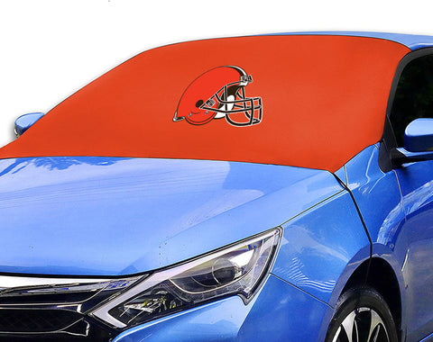 Cleveland Browns NFL Car SUV Front Windshield Snow Cover Sunshade