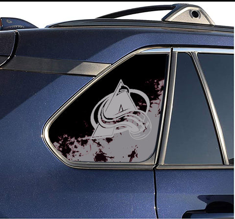 Colorado Avalanche NHL Rear Side Quarter Window Vinyl Decal Stickers Fits Toyota Rav4
