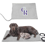 Colorado Rockies MLB Pet Heating Pad Constant Heated Mat