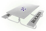 Colorado Rockies MLB Picnic Table Bench Chair Set Outdoor Cover
