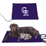Colorado Rockies MLB Pet Heating Pad Constant Heated Mat