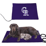 Colorado Rockies MLB Pet Heating Pad Constant Heated Mat