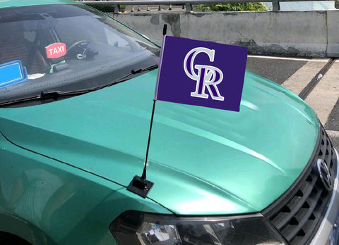Colorado Rockies MLB Car Hood Flag