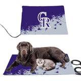 Colorado Rockies MLB Pet Heating Pad Constant Heated Mat