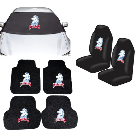 Fairleigh Dickinson Knights NCAA Car Front Windshield Cover Seat Cover Floor Mats