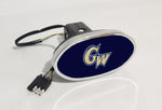 George Washington Colonials NCAA Hitch Cover LED Brake Light for Trailer