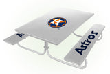 Houston Astros MLB Picnic Table Bench Chair Set Outdoor Cover