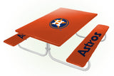 Houston Astros MLB Picnic Table Bench Chair Set Outdoor Cover