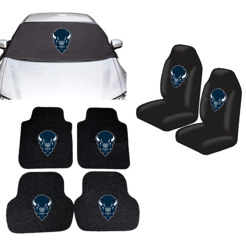 Howard Bison NCAA Car Front Windshield Cover Seat Cover Floor Mats