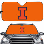 Illinois Fighting Illini NCAA Car Windshield Sun Shade Universal Fit Sunshade
