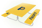 Indiana Pacers NBA Picnic Table Bench Chair Set Outdoor Cover