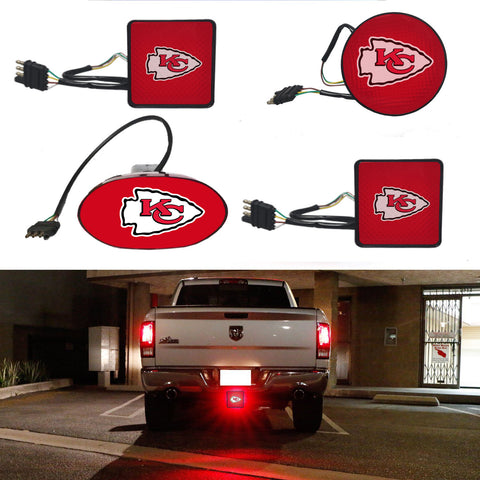 Kansas City Chiefs NFL Hitch Cover LED Brake Light for Trailer