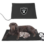 Las Vegas Raiders NFL Pet Heating Pad Constant Heated Mat