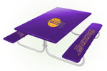 Los Angeles Lakers NBA Picnic Table Bench Chair Set Outdoor Cover