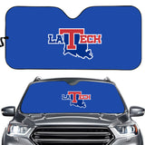 Louisiana Tech Bulldogs NCAA Car Windshield Sun Shade Universal Fit Sunshade