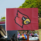 Louisville Cardinals NCAAB Car Window Flag