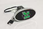 Marshall Thundering Herd NCAA Hitch Cover LED Brake Light for Trailer