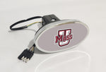 Massachusetts Minutemen NCAA Hitch Cover LED Brake Light for Trailer