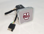 Massachusetts Minutemen NCAA Hitch Cover LED Brake Light for Trailer
