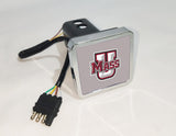 Massachusetts Minutemen NCAA Hitch Cover LED Brake Light for Trailer