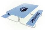 Memphis Grizzlies NBA Picnic Table Bench Chair Set Outdoor Cover
