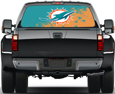 Miami Dolphins NFL Truck SUV Decals Paste Film Stickers Rear Window