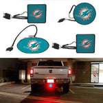 Miami Dolphins NFL Hitch Cover LED Brake Light for Trailer