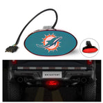 Miami Dolphins NFL Hitch Cover LED Brake Light for Trailer