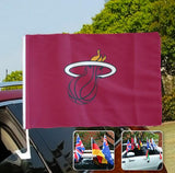 Miami Heat NBA Car Window Flag