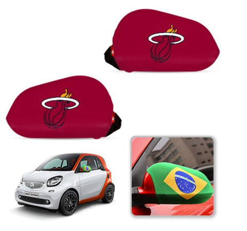Miami Heat NBA Car rear view mirror cover-View Elastic