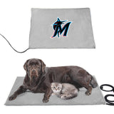 Miami Marlins MLB Pet Heating Pad Constant Heated Mat