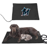 Miami Marlins MLB Pet Heating Pad Constant Heated Mat
