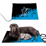 Miami Marlins MLB Pet Heating Pad Constant Heated Mat