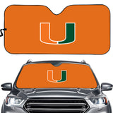 Miami (FL) Hurricanes NCAA Car Windshield Sun Shade Universal Fit Sunshade