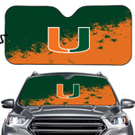 Miami (FL) Hurricanes NCAA Car Windshield Sun Shade Universal Fit Sunshade
