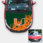 Miami (FL) Hurricanes NCAA Car Auto Hood Engine Cover Protector