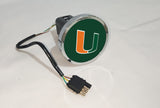 Miami (FL) Hurricanes NCAA Hitch Cover LED Brake Light for Trailer