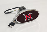 Miami (OH) RedHawks NCAA Hitch Cover LED Brake Light for Trailer