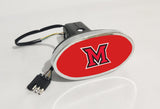 Miami (OH) RedHawks NCAA Hitch Cover LED Brake Light for Trailer
